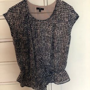 Gap wrap peplum blouse